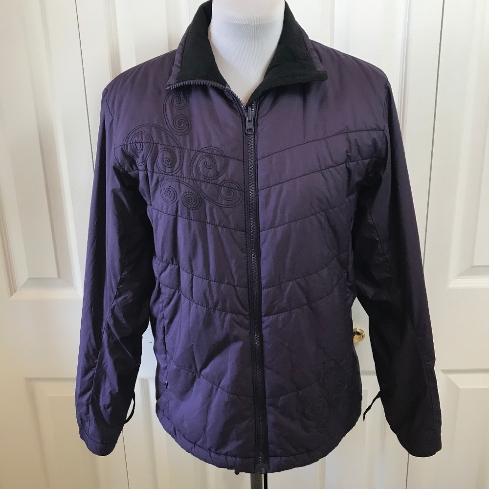 Columbia Interchange Purple Quilted Puffer Coat